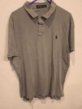 Polo by Ralph Lauren Men’s Sage Green Polo Pima Cotton XL
